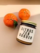 Load image into Gallery viewer, CITRUS ZEN GARDEN - asian inspired soy wax scented candle: citrus scented candle
