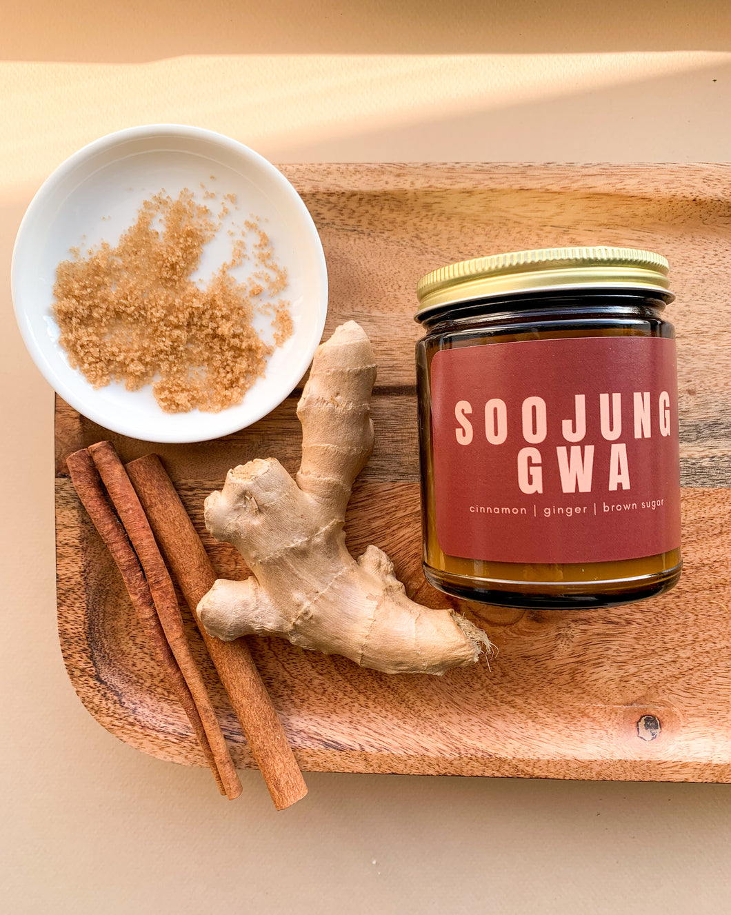 SOOJUNGGWA - asian inspired soy wax scented candle - warm spicy scented candle