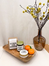 Load image into Gallery viewer, CITRUS ZEN GARDEN - asian inspired soy wax scented candle: citrus scented candle
