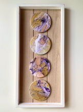 Load image into Gallery viewer, Fluid Art Coaster Kit - Purple Peach
